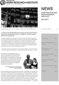 Cover of Newsletter April 2014